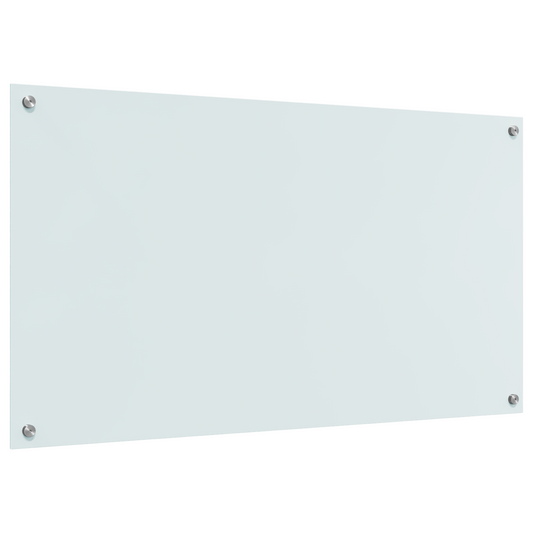 Küchenrückwand Weiß 110 x 60 x 0.6 cm Gehärtetes Glas