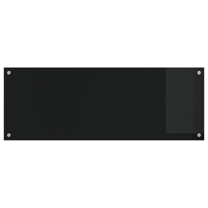 Küchenrückwand Schwarz 110 x 40 x 0.6 cm Gehärtetes Glas