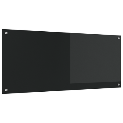 Küchenrückwand Schwarz 120 x 50 x 0,6 cm Gehärtetes Glas