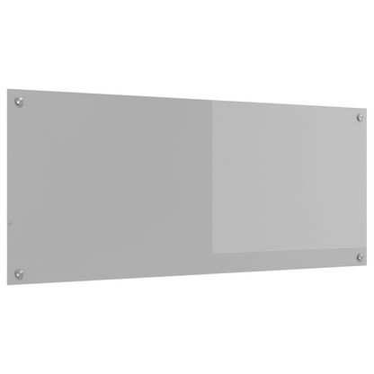 Küchenrückwand Hellgrau 120 x 50 x 0,6 cm Gehärtetes Glas