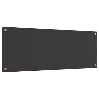 Küchenrückwand Dunkelgrau 110 x 40 x 0.6 cm Gehärtetes Glas