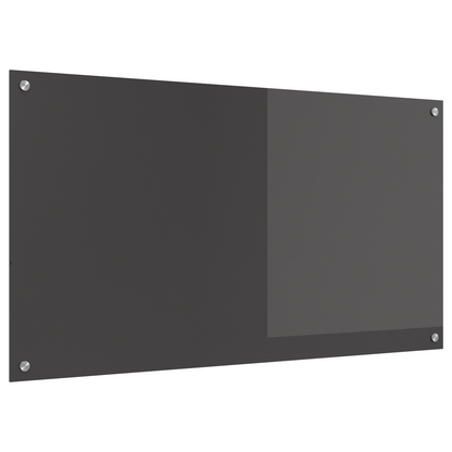 Küchenrückwand Dunkelgrau 110 x 60 x 0.6 cm Gehärtetes Glas