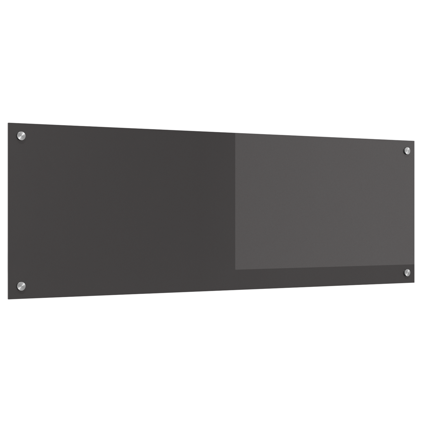 Küchenrückwand Dunkelgrau 120 x 40 x 0,6 cm Gehärtetes Glas