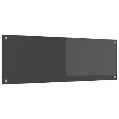 Küchenrückwand Dunkelgrau 120 x 40 x 0,6 cm Gehärtetes Glas
