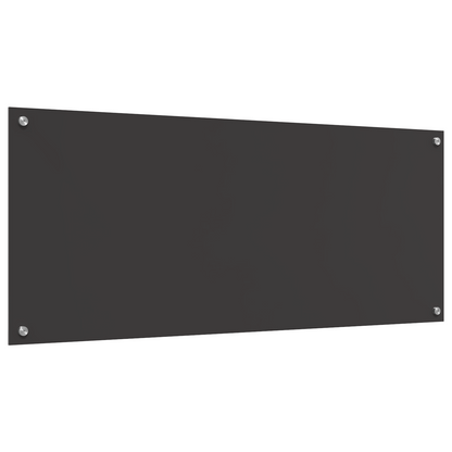 Küchenrückwand Dunkelgrau 120 x 50 x 0,6 cm Gehärtetes Glas