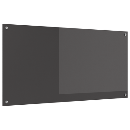Küchenrückwand Dunkelgrau 120 x 60 x 0,6 cm Gehärtetes Glas