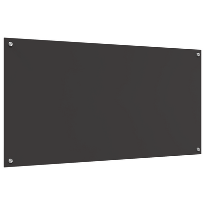 Küchenrückwand Dunkelgrau 120 x 60 x 0,6 cm Gehärtetes Glas