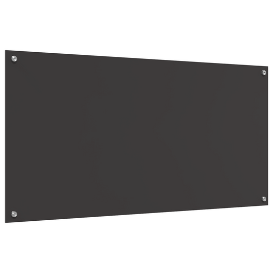 Küchenrückwand Dunkelgrau 120 x 60 x 0,6 cm Gehärtetes Glas