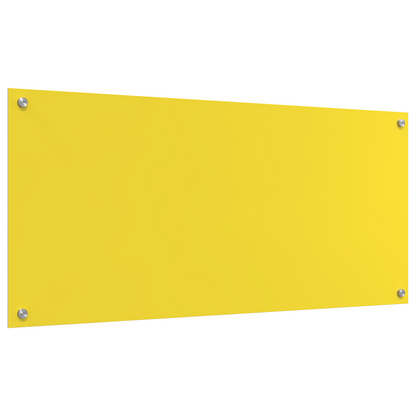 Küchenrückwand Gelb 110 x 50 x 0.6 cm Gehärtetes Glas