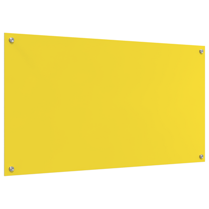 Küchenrückwand Gelb 110 x 60 x 0.6 cm Gehärtetes Glas