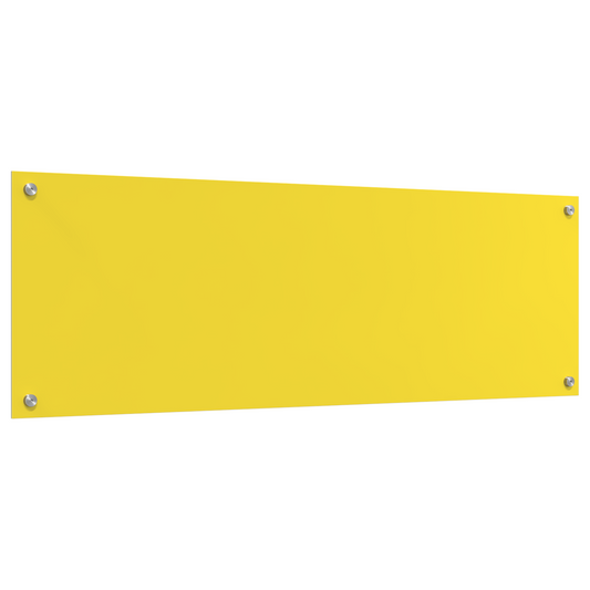 Küchenrückwand Gelb 120 x 40 x 0,6 cm Gehärtetes Glas