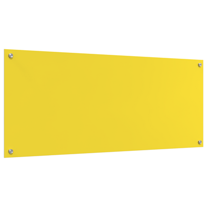 Küchenrückwand Gelb 120 x 50 x 0,6 cm Gehärtetes Glas