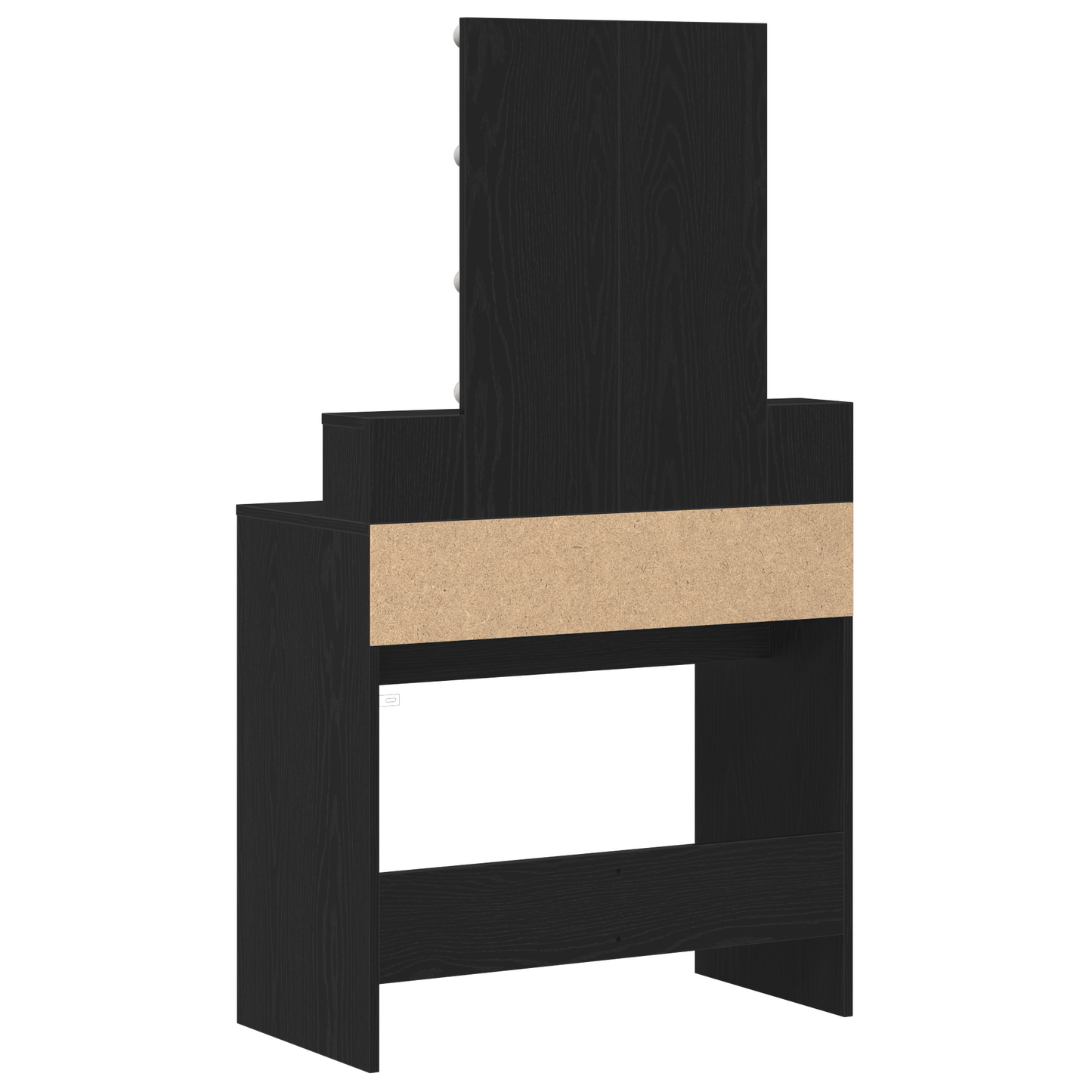 Schminktisch Schwarze Eiche 80 x 41 x 144,5 cm Holzwerkstoff