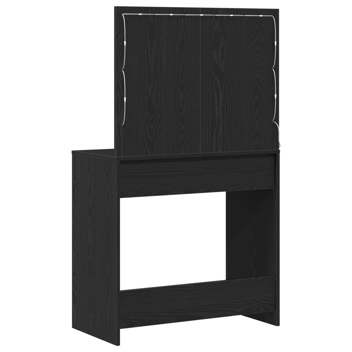 Schminktisch Schwarze Eiche 78,5 x 41 x 135 cm Holzwerkstoff