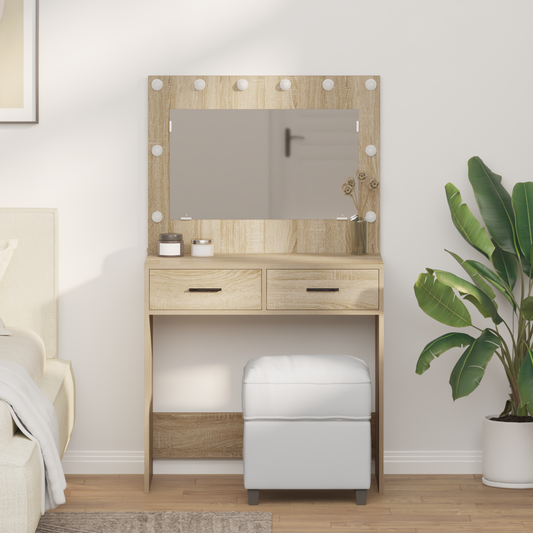 Schminktisch Sonoma Eiche 78,5 x 41 x 135 cm Holzwerkstoff