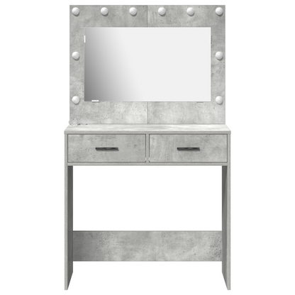 Schminktisch Betongrau 78,5 x 41 x 135 cm Holzwerkstoff