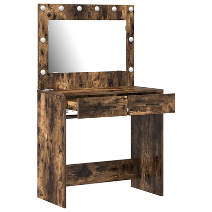 Schminktisch Geräucherte Eiche 78,5 x 41 x 135 cm Holzwerkstoff