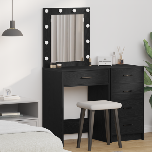 Schminktisch Schwarze Eiche 50 x 41 x 135 cm Holzwerkstoff