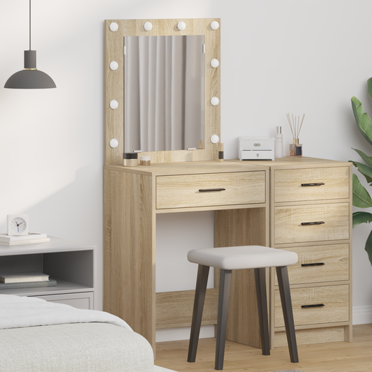 Schminktisch Sonoma Eiche 50 x 41 x 135 cm Holzwerkstoff