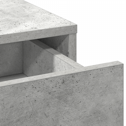 Schminktisch Betongrau 50 x 41 x 135 cm Holzwerkstoff