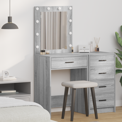 Schminktisch Graues Sonoma 50 x 41 x 135 cm Holzwerkstoff