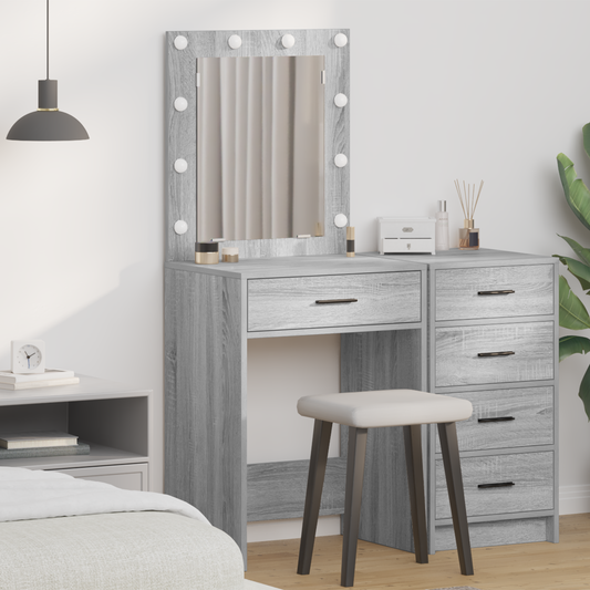 Schminktisch Graues Sonoma 50 x 41 x 135 cm Holzwerkstoff