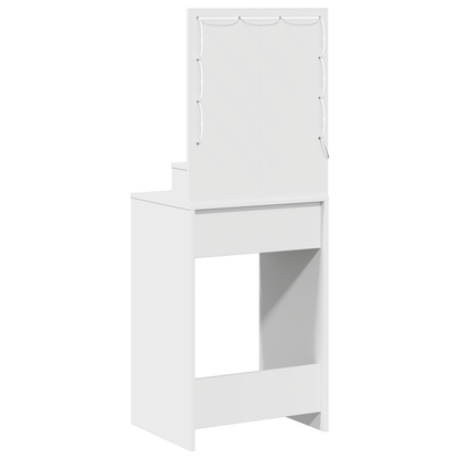 Schminktisch mit Schubladen Weiß 50 x 41 x 135 cm Holzwerkstoff