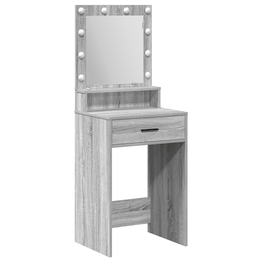 Schminktisch Grau Sonoma 50 x 41 x 135 cm Holzwerkstoff