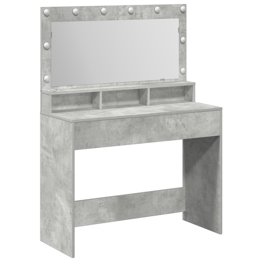 Schminktisch Betongrau 100 x 41 x 135 cm Holzwerkstoff
