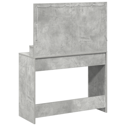 Schminktisch Betongrau 100 x 41 x 135 cm Holzwerkstoff