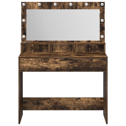 Schminktisch Geräucherte Eiche 100 x 41 x 135 cm Holzwerkstoff