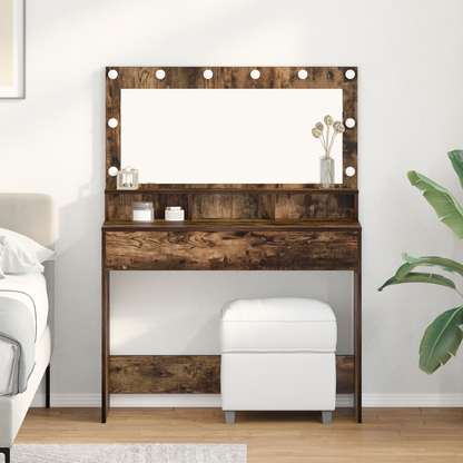 Schminktisch Geräucherte Eiche 100 x 41 x 135 cm Holzwerkstoff
