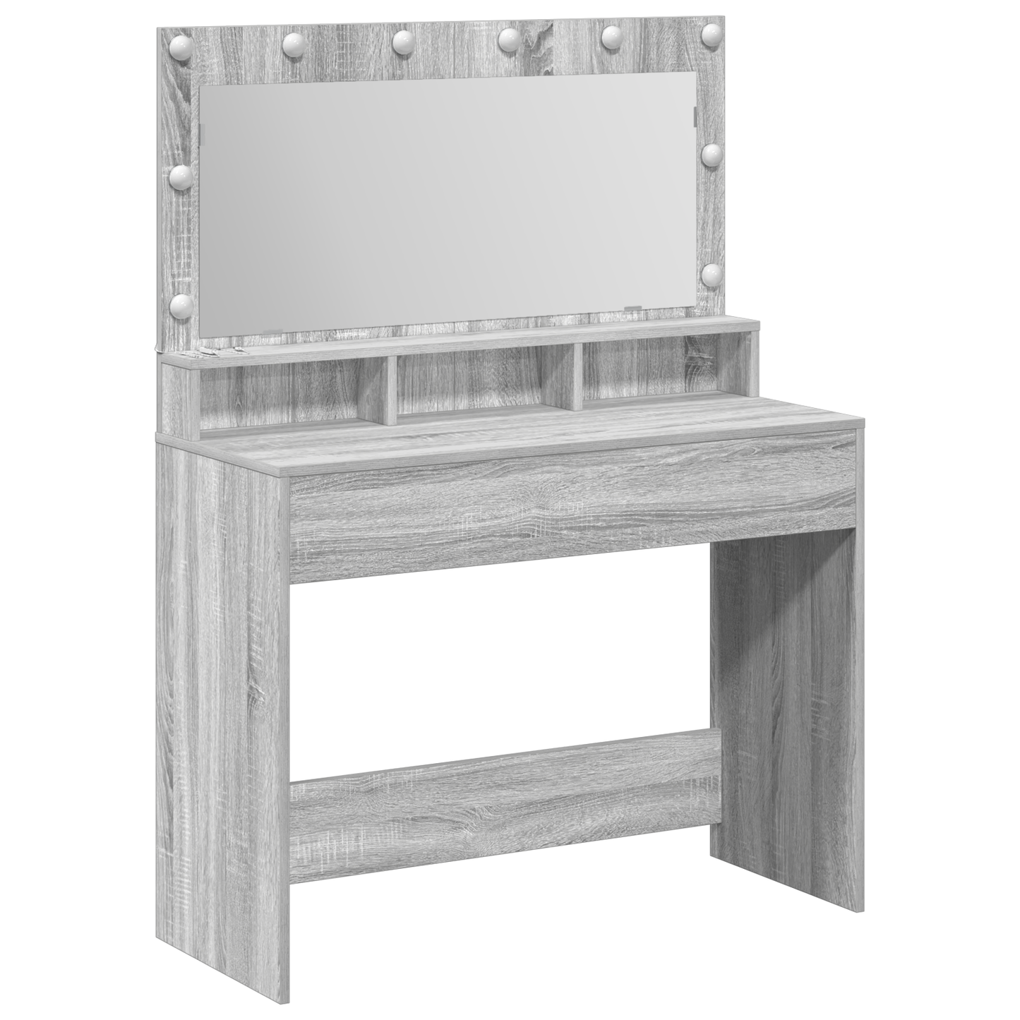 Schminktisch Grau Sonoma 100 x 41 x 135 cm Holzwerkstoff