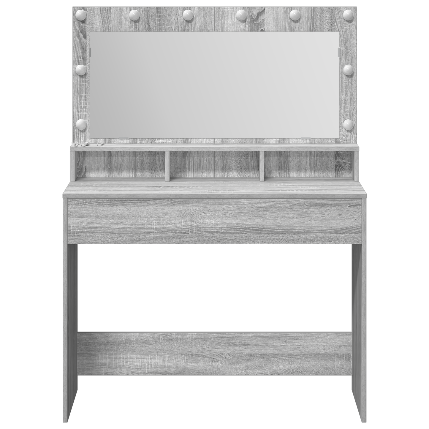Schminktisch Grau Sonoma 100 x 41 x 135 cm Holzwerkstoff