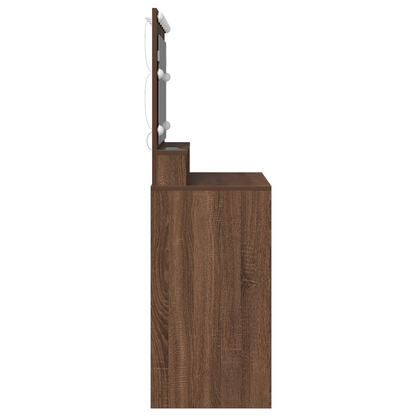 Schminktisch Braun Eichen-Optik 100 x 41 x 135 cm Holzwerkstoff
