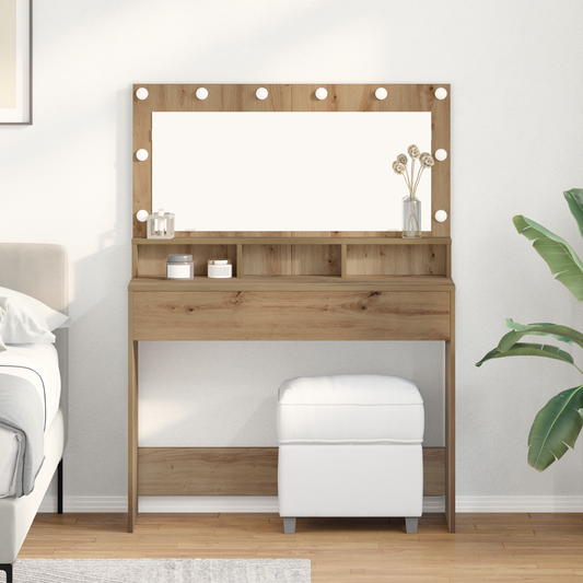 Schminktisch Artisan-Eiche 100 x 41 x 135 cm Holzwerkstoff