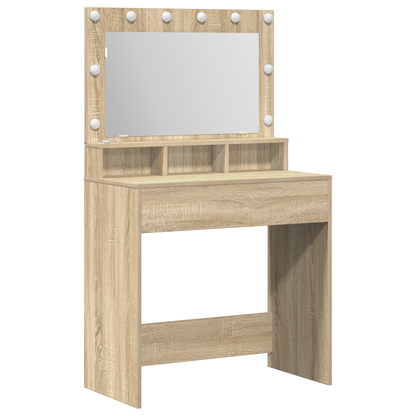 Schminktisch Sonoma-Eiche 79 x 41 x 135 cm Holzwerkstoff