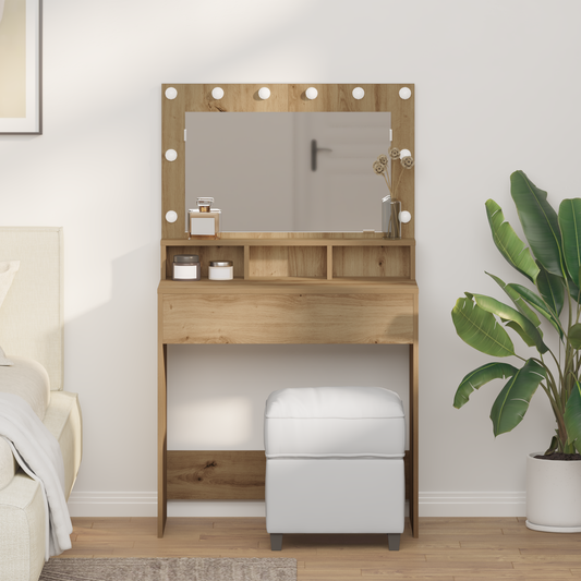 Schminktisch Artisan-Eiche 79 x 41 x 135 cm Holzwerkstoff