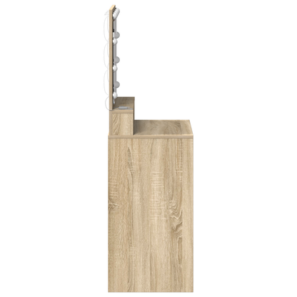 Schminktisch Sonoma-Eiche 50 x 41 x 135 cm Holzwerkstoff