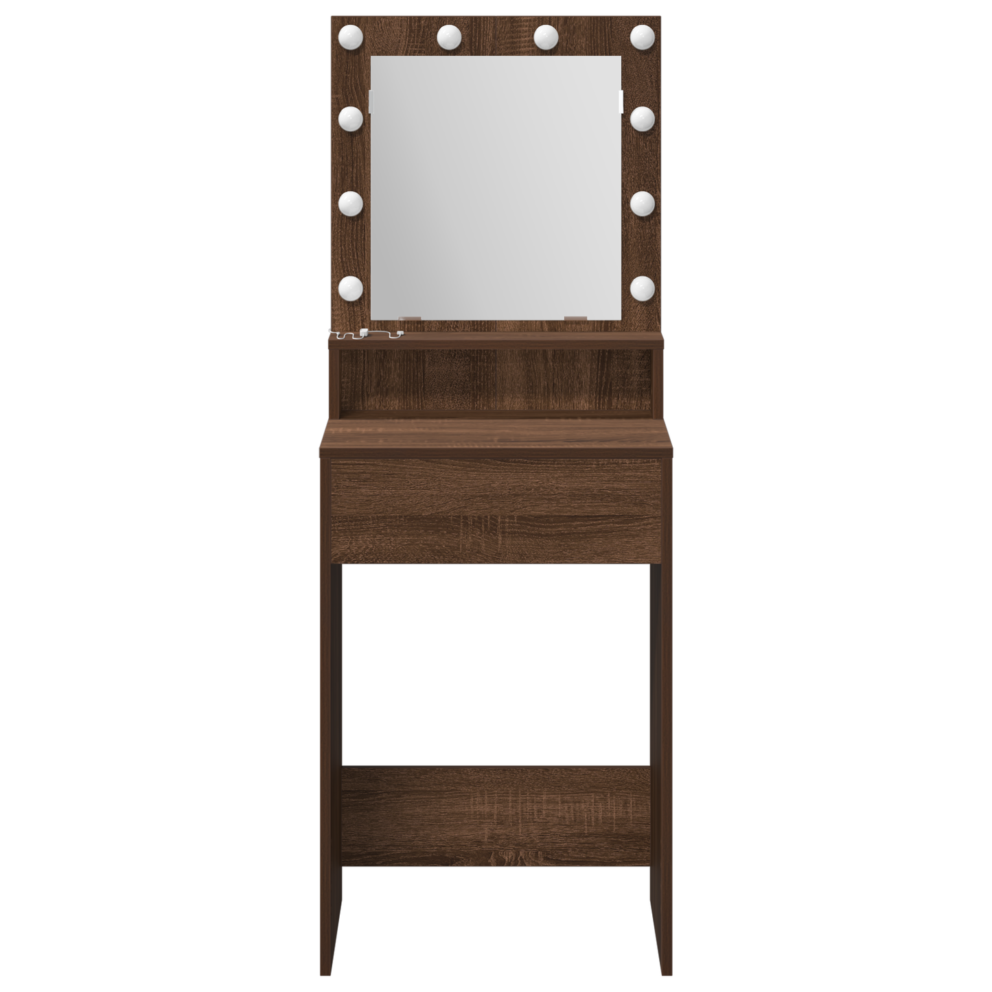 Schminktisch Braun Eichen-Optik 50 x 41 x 135 cm Holzwerkstoff