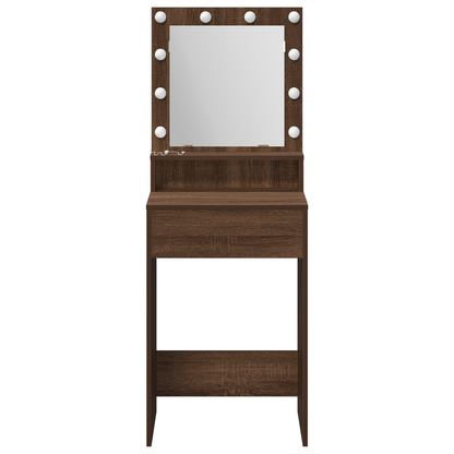 Schminktisch Braun Eichen-Optik 50 x 41 x 135 cm Holzwerkstoff