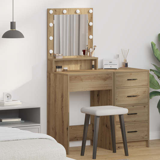 Schminktisch Artisan-Eiche 50 x 41 x 135 cm Holzwerkstoff