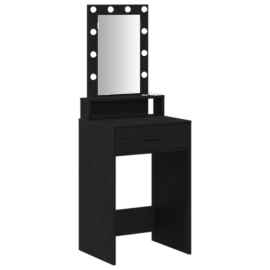Schminktisch mit Spiegel Schwarz 50 x 41 x 140 cm Holzwerkstoff