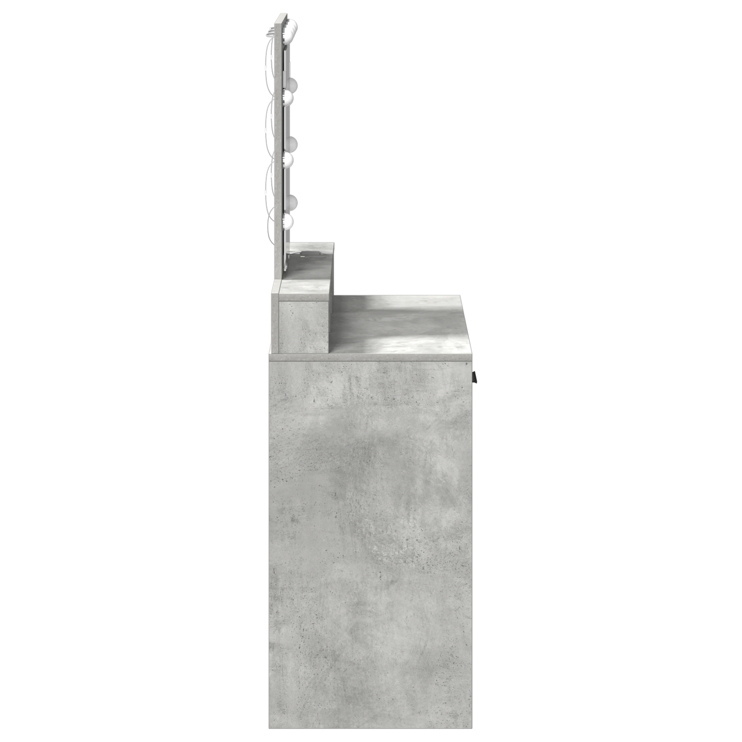 Schminktisch mit Schubladen Grau 79 x 41 x 140 cm Holzwerkstoff