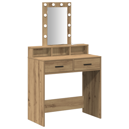 Schminktisch mit Speicher Braun 79 x 41 x 140 cm Holzwerkstoff