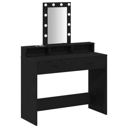 Schminktisch Schwarz 100 x 41 x 140 cm Holzwerkstoff