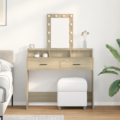 Schminktisch mit Speicher Braun 100 x 41 x 140 cm Holzwerkstoff