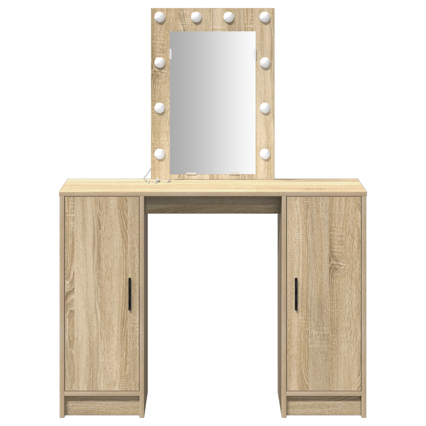 Schminktisch mit Speicher Braun 102 x 33 x 135 cm Holzwerkstoff