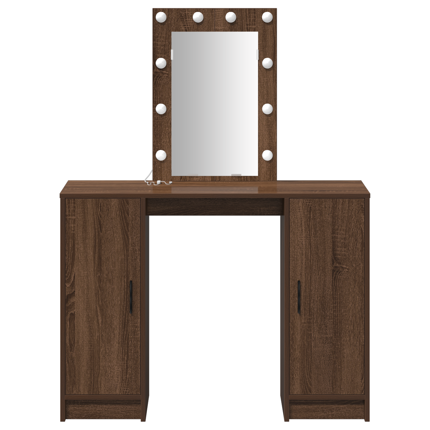 Schminktisch mit Speicher Braun 102 x 33 x 135 cm Holzwerkstoff