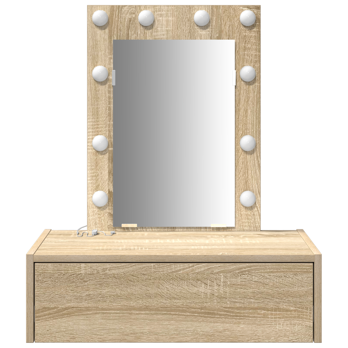 Schminktisch mit Schubladen Braun 60 x 40 x 70 cm Holzwerkstoff